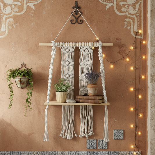 Macrame Hanging Shelf