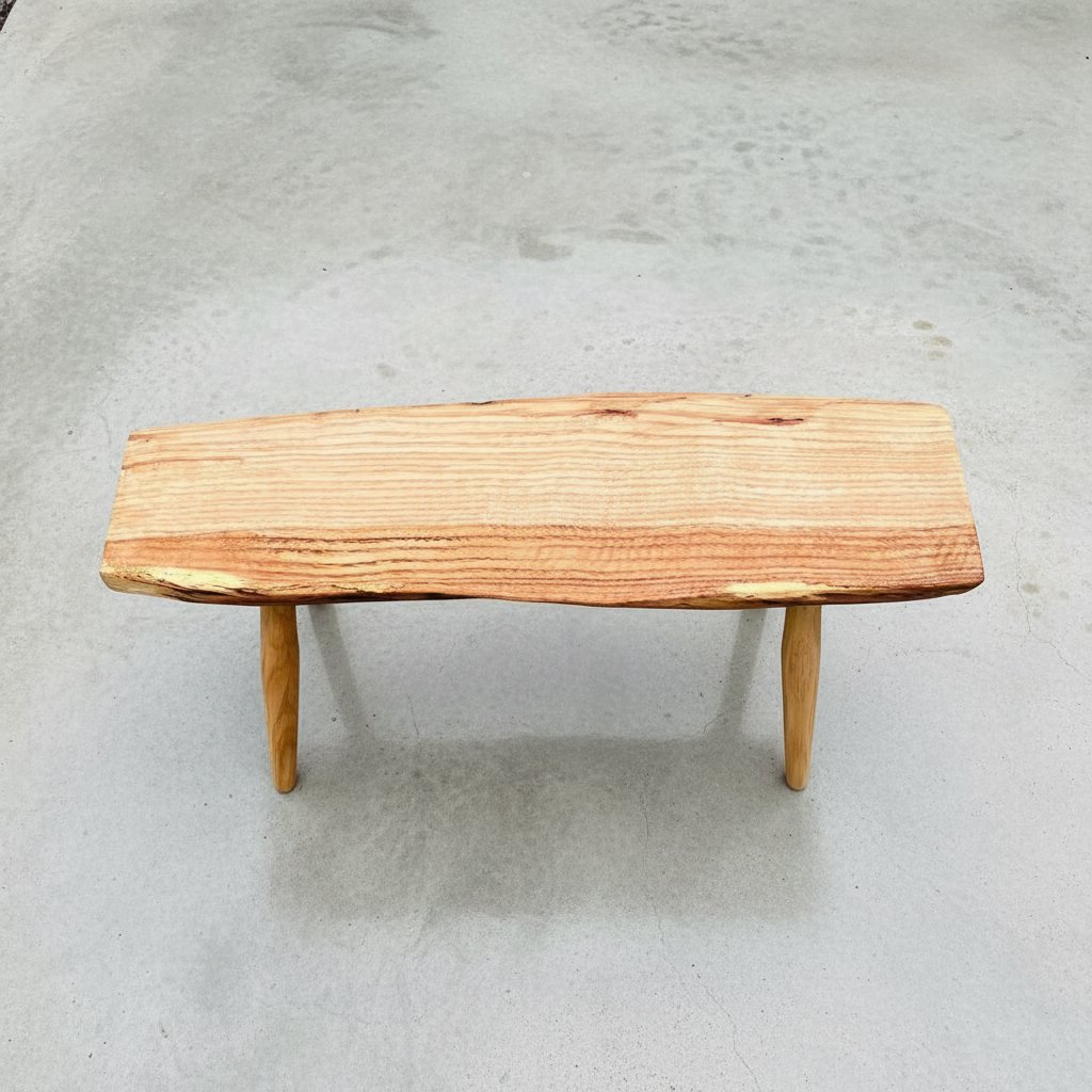 Live Edge Solid Wood Bench