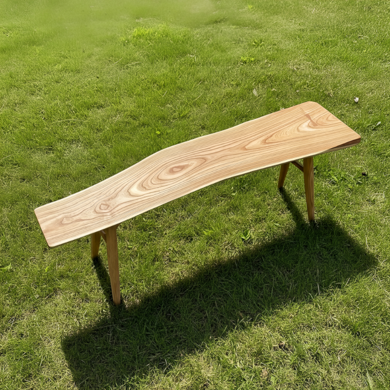 Live Edge Solid Wood Bench