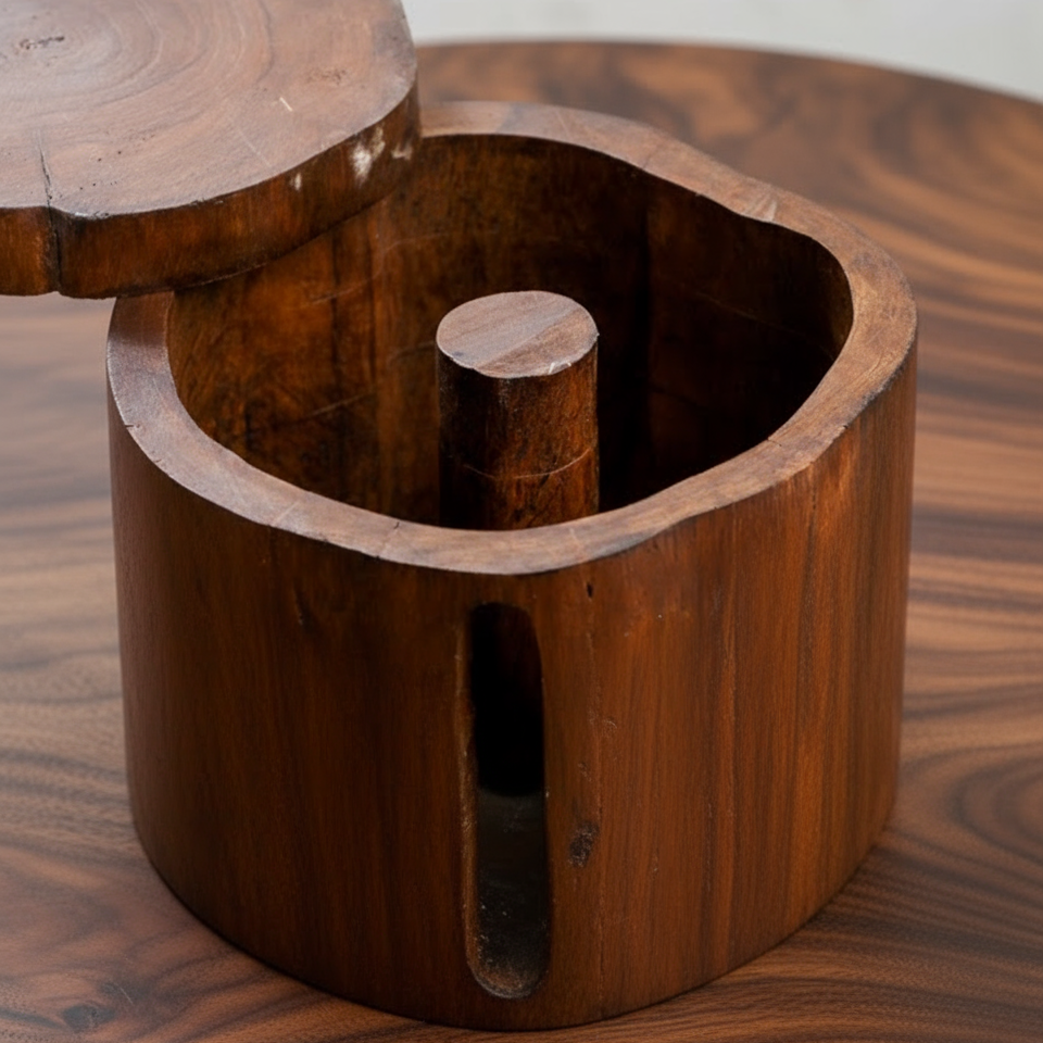 Solid Wood Toilet Paper Holder