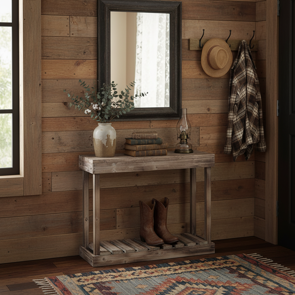Solid Wood Console Table – Entryway & Living Room Sofa Side Table