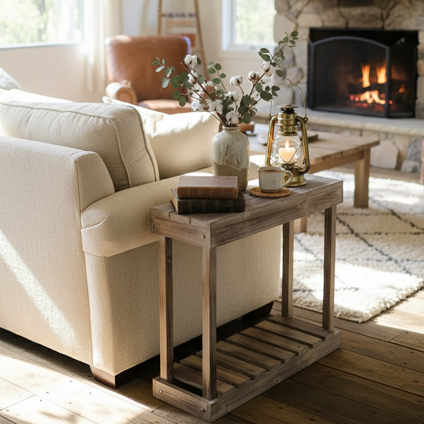 Solid Wood Console Table – Entryway & Living Room Sofa Side Table