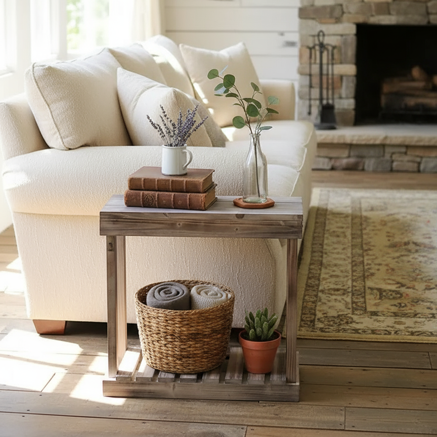 Solid Wood Console Table – Entryway & Living Room Sofa Side Table