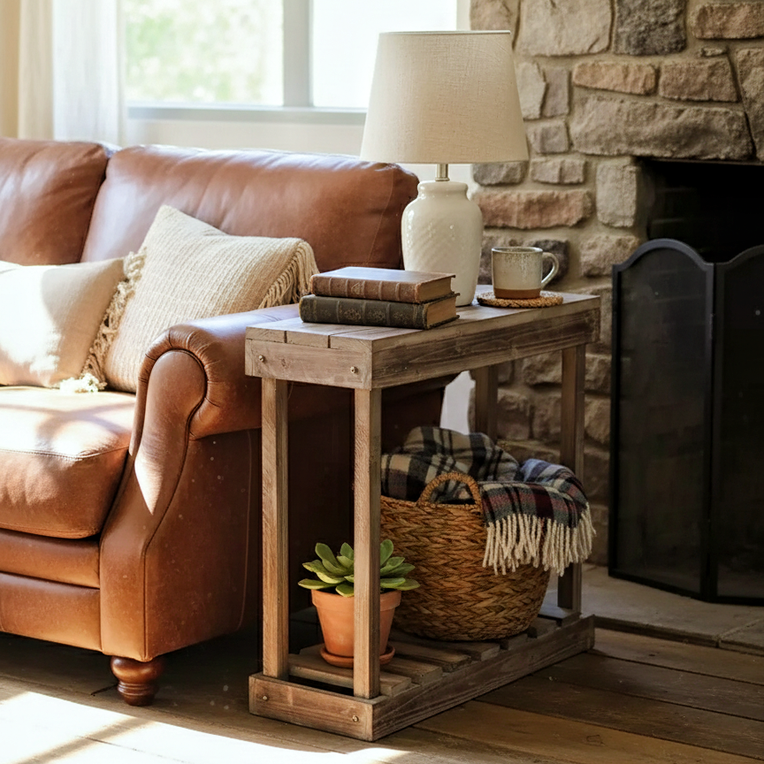 Solid Wood Console Table – Entryway & Living Room Sofa Side Table