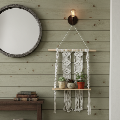 Macrame Hanging Shelf