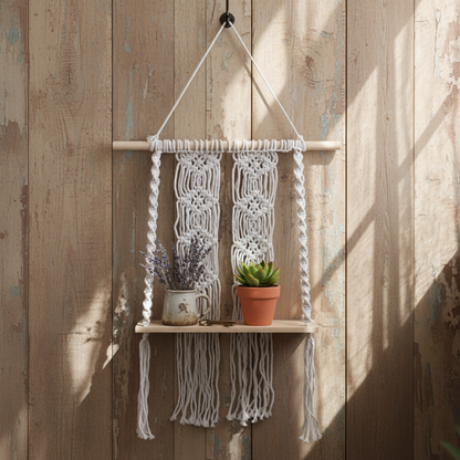 Macrame Hanging Shelf
