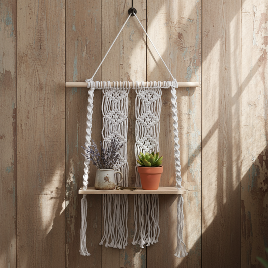 Macrame Hanging Shelf