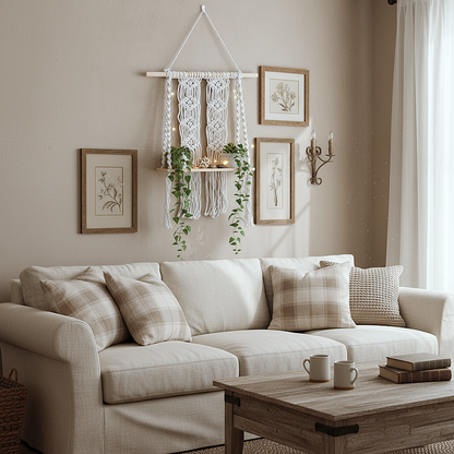 Macrame Hanging Shelf
