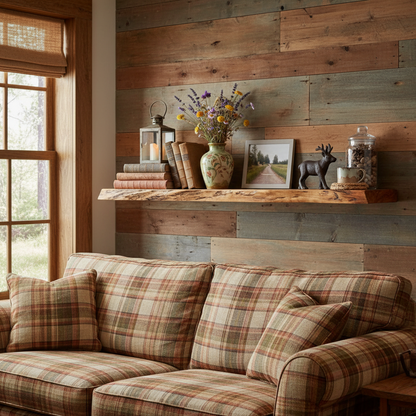 Live Edge Wooden Floating Shelf