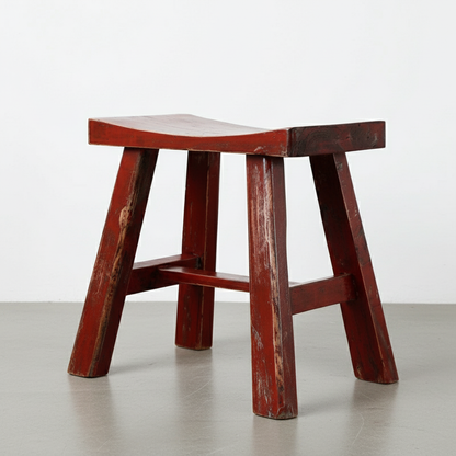 Vintage Painted Wooden Stools