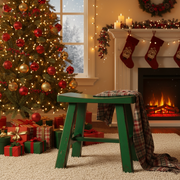 Vintage Painted Wooden Stools