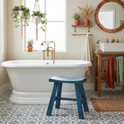 Vintage Painted Wooden Stools