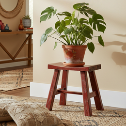 Vintage Painted Wooden Stools