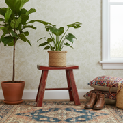 Vintage Painted Wooden Stools