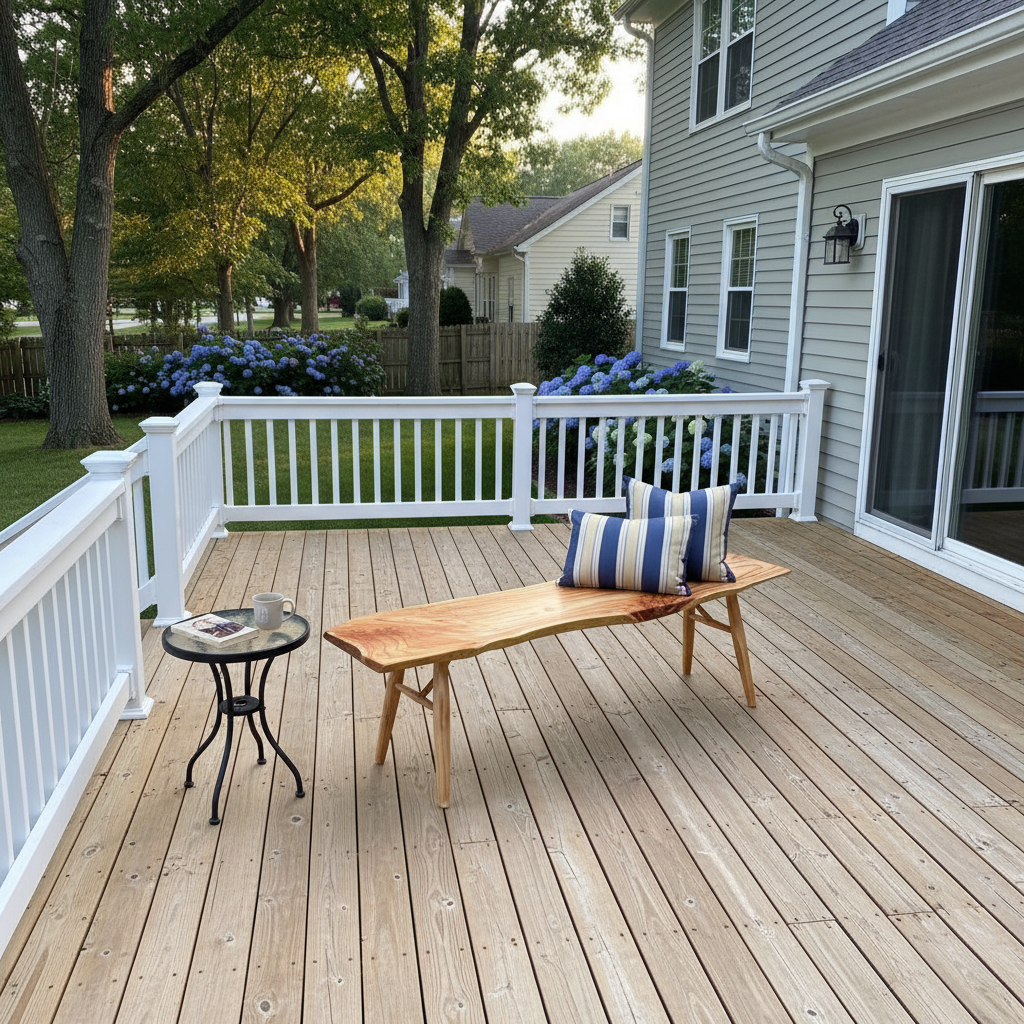 Live Edge Solid Wood Bench