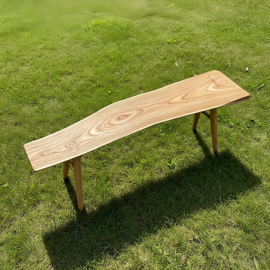 Live Edge Solid Wood Bench
