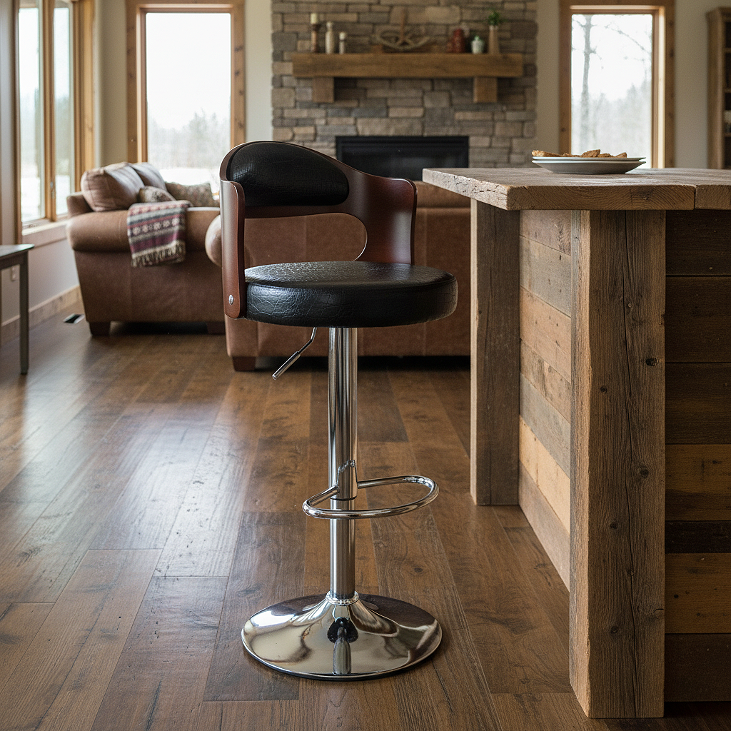 Adjustable 360° Swivel Bar Stool