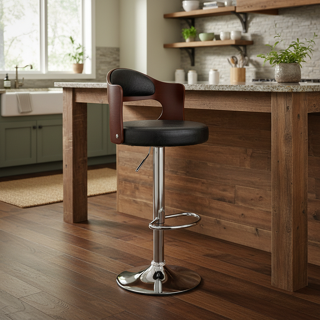 Adjustable 360° Swivel Bar Stool