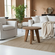 Rustic Solid Pine Round Coffee Table