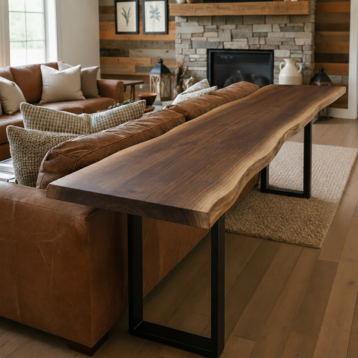 Live Edge Bar Table | Solid Wood Counter Height & Bar Height Table