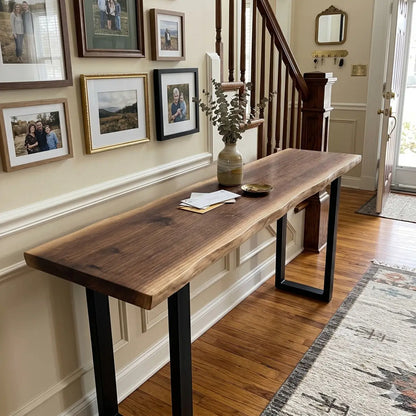 Live Edge Bar Table | Solid Wood Counter Height & Bar Height Table