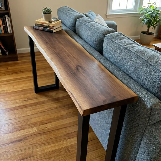 Live Edge Bar Table | Solid Wood Counter Height & Bar Height Table