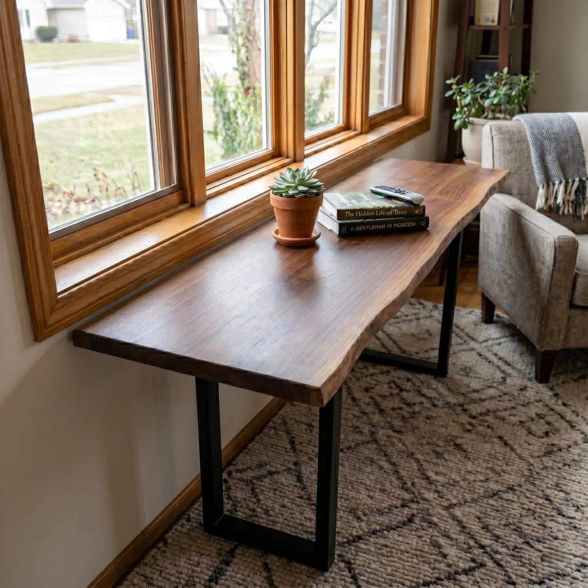 Live Edge Bar Table | Solid Wood Counter Height & Bar Height Table