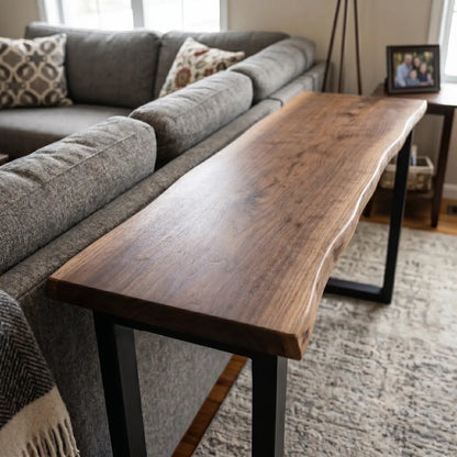 Live Edge Bar Table | Solid Wood Counter Height & Bar Height Table