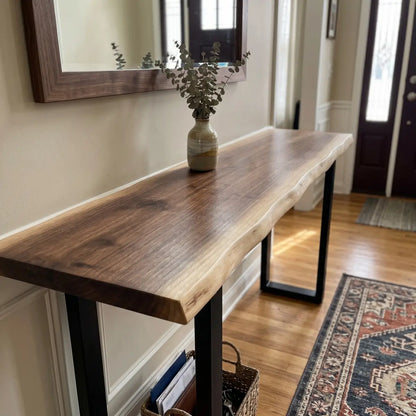 Live Edge Bar Table | Solid Wood Counter Height & Bar Height Table