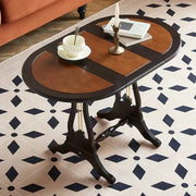 Birch Wood Drop-Leaf Side Table