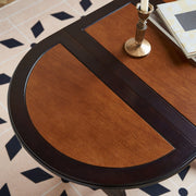 Birch Wood Drop-Leaf Side Table