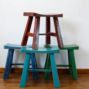 Vintage Painted Wooden Stools