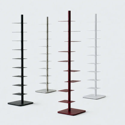 Rotating Floor Bookshelf – 360° Adjustable Vertical Book Tower