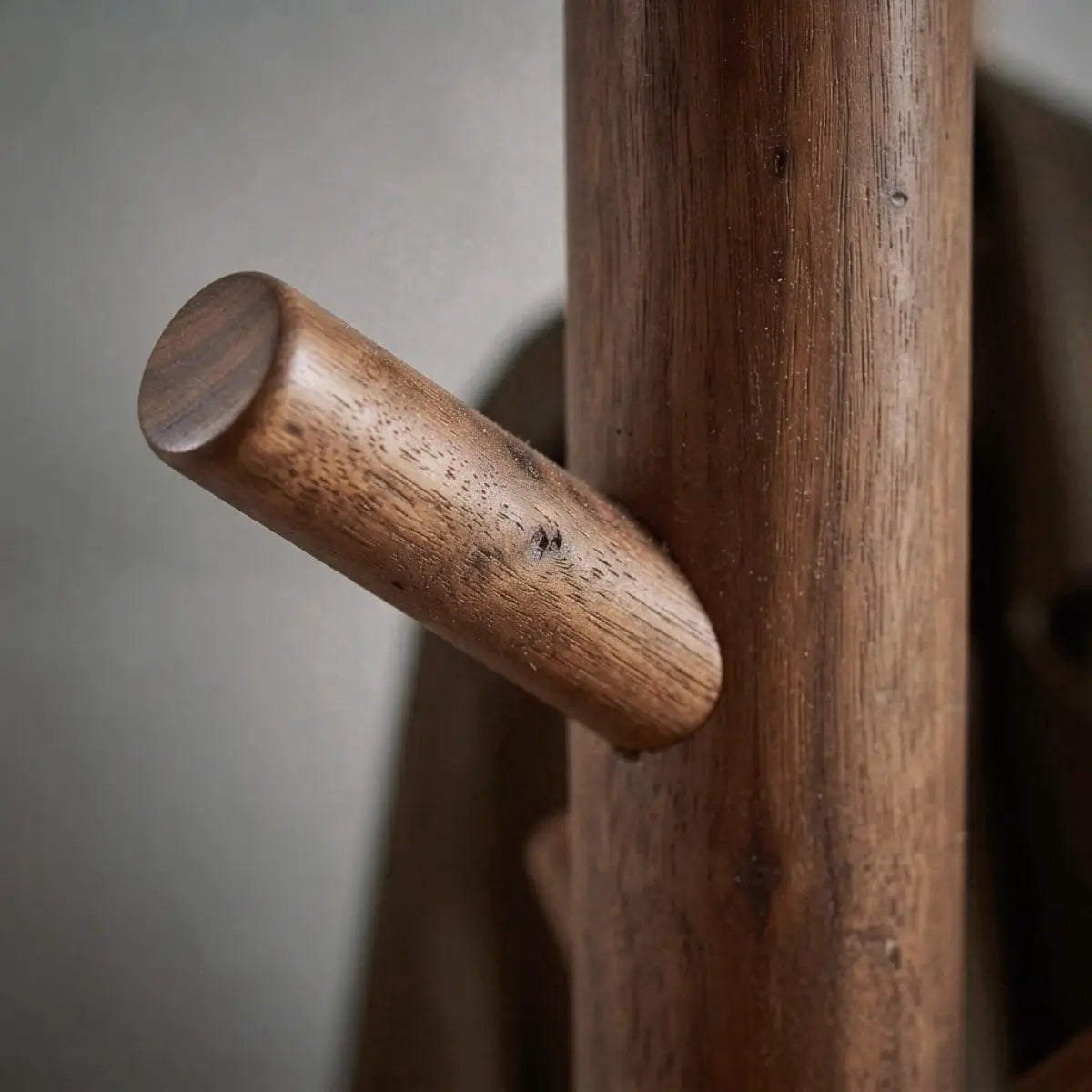 Solid Wood Tree Coat Rack