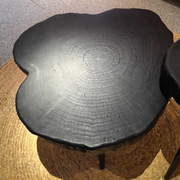 Rustic Charred Oak Coffee Table