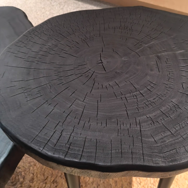 Rustic Charred Oak Coffee Table